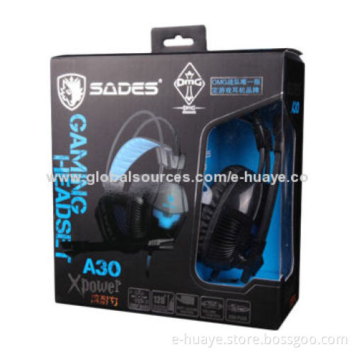PC Gaming Headset with USB Connection and Glittering Light